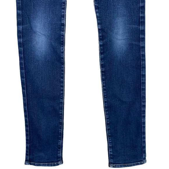 American Eagle Outfitters AEO Skinny Stretch Size 0 Dark Blue Wash 5-Pockets Low - Picture 6 of 14